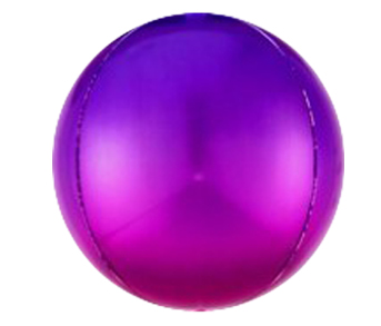 Ombre Purple Pink ORBZ Foil Balloon